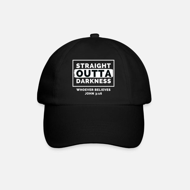 STRAIGHT OUTTA DARKNESS - Baseball Cap - black/black