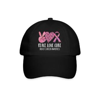 Breast Cancer Awareness - awareness- - Baseball Cap - black/black - Front