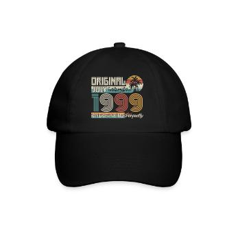 Juli 1999 Geburtstag Juli 1999 Geschenk - Baseballkappe - Schwarz/Schwarz - Vorne