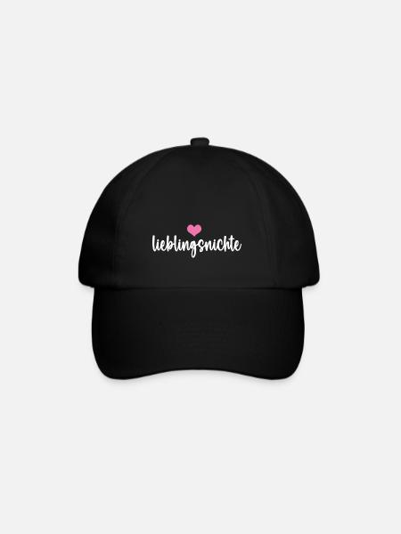 Lieblings Nichte Beste Nichten Lieblingsnichte - Baseballkappe - Schwarz/Schwarz