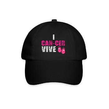Cancer du sein Boucle de cancer du sein - Casquette classique - noir/noir - Devant