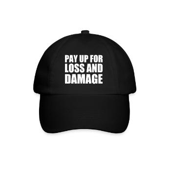 Pay up for loss and damage - Baseball Cap - black/black - Front