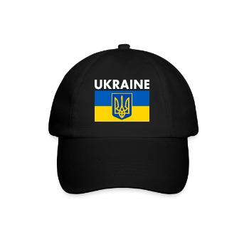 Ukraine - Baseball Cap - black/black - Front