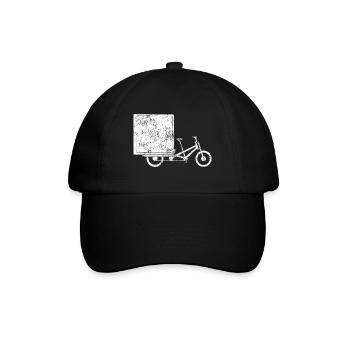 Vélo cargo pour le transport et les loisirs - Casquette classique - noir/noir - Devant