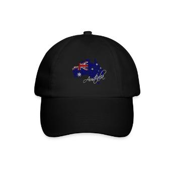 Australien - Australia - Baseballkappe - Schwarz/Schwarz - Vorne