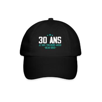 Beau goss Cadeau Anniversaire 30 ans Humour - Casquette classique - noir/noir - Devant