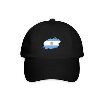 Argentine Drapeau Argentine drapeau - Casquette classique - noir/noir - Devant