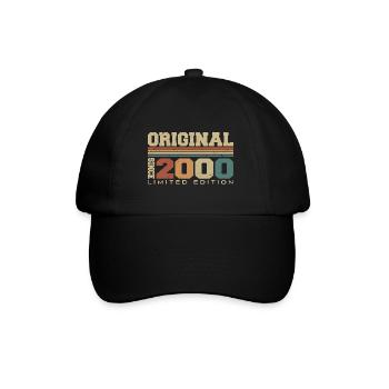 Original 2000 Retro Gift 24th Birthday 2000 - Baseball Cap - black/black - Front