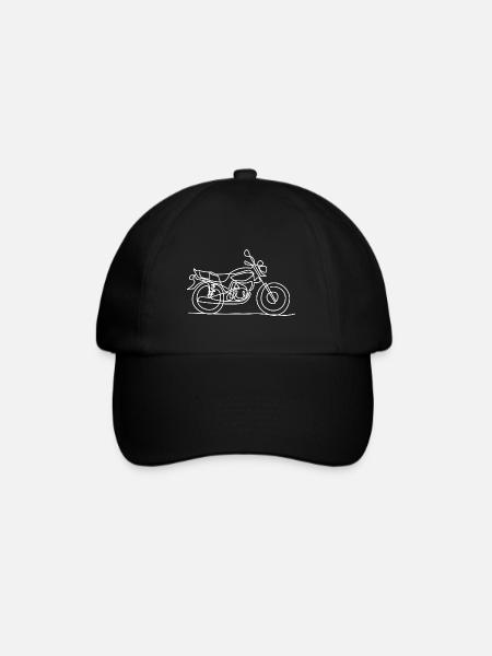 Cadeau Motard Cadeau Moto Line ART - Casquette classique - noir/noir