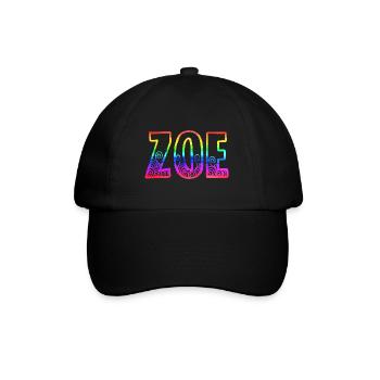 zoe rs arc-en-ciel - Casquette classique - noir/noir - Devant