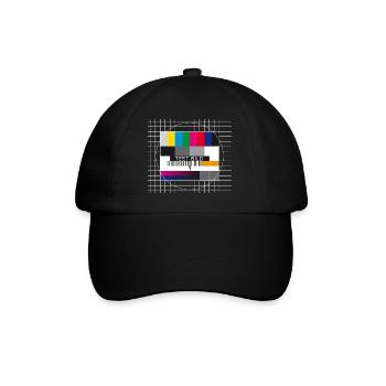 Image de test Télévision Écran Fermoir d’émission - Casquette classique - noir/noir - Devant