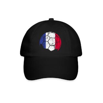 Ballon de football France Football - Casquette classique - noir/noir - Devant