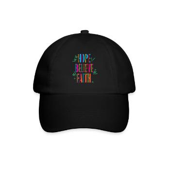 Espoir confiance foi motivation modèle - Casquette classique - noir/noir - Devant