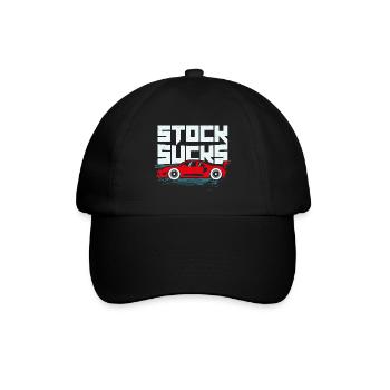 Stock Sucks Tuning Cars Voitures de course - Casquette classique - noir/noir - Devant