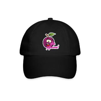 Alte pflaume - Baseballkappe - Schwarz/Schwarz - Vorne