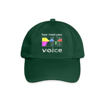 how i twist your voice - Baseballkappe - Flaschengrün - Vorne
