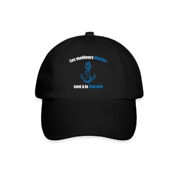 Les meilleurs marins sont à la retraite - Casquette classique - noir/noir - Devant