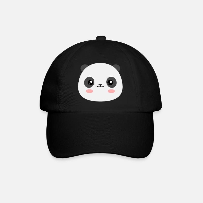 Kawaii Panda - Baseball Cap - black/black