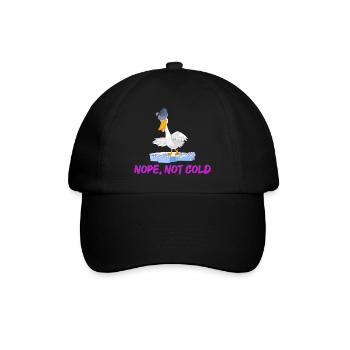 winter bathing ice bathing nope, not cold winter bathing - Baseball Cap - black/black - Front