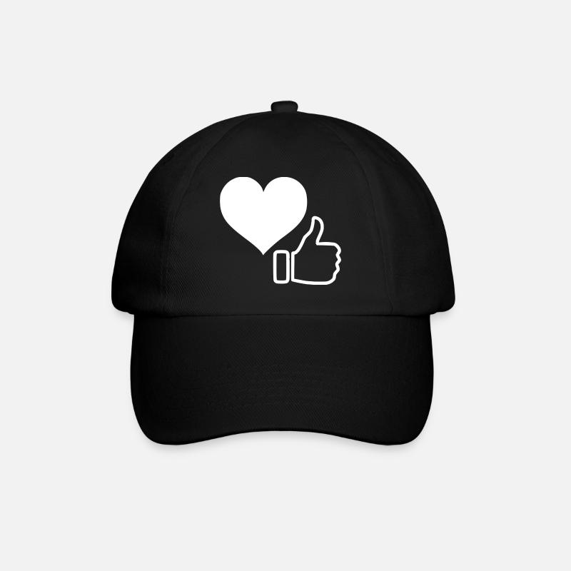 Like me - Baseball Cap - black/black