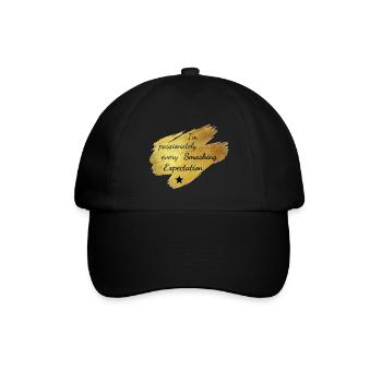 I'm passionately mashing every expectation - Baseball Cap - black/black - Front