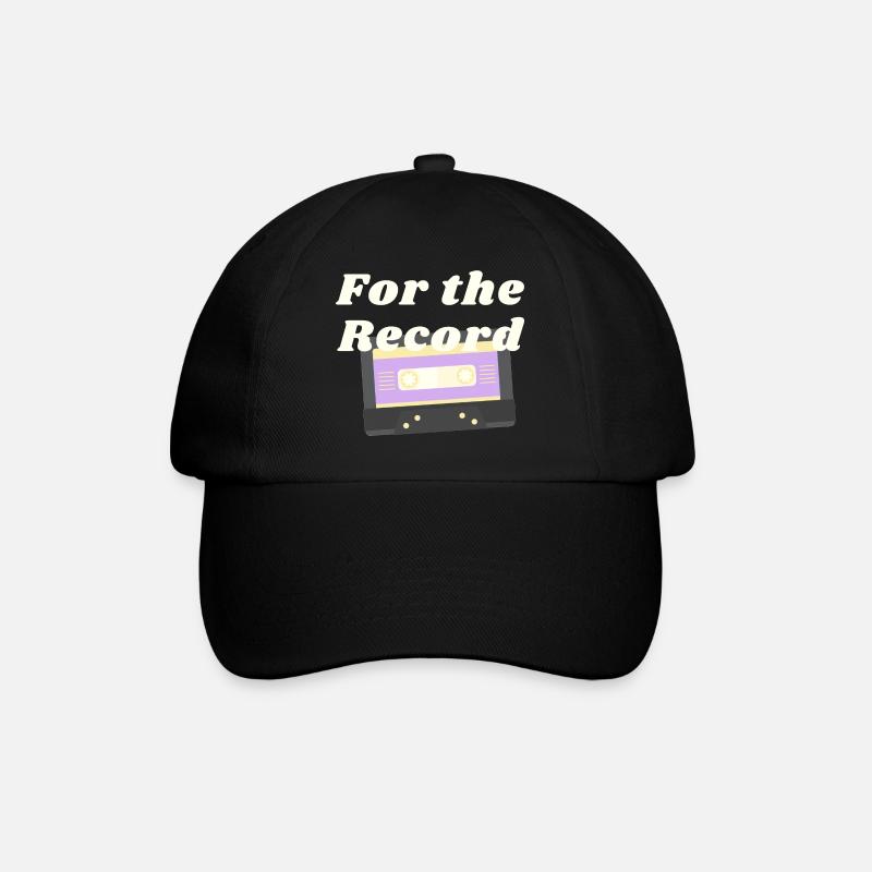 non binary for the record - Baseballkappe - Schwarz/Schwarz