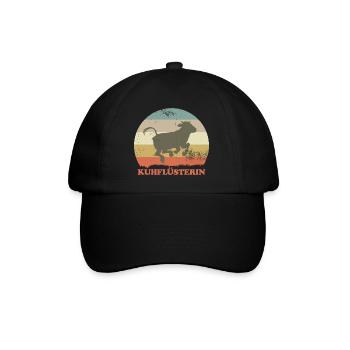 Kuhflüsterin Landwirtin Viehwirtin Bäuerin - Baseballkappe - Schwarz/Schwarz - Vorne