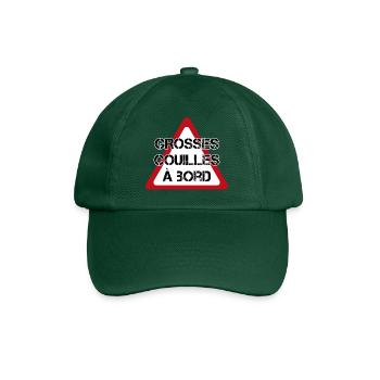 grosse couilles cadeau beauf sticker voiture - Casquette classique - vert bouteille - Devant