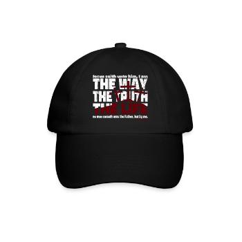 Jesus Christ the Way the Truth and the Life - Baseball Cap - black/black - Front