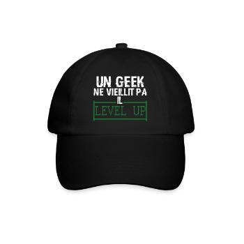 t shirt Geek - Casquette classique - noir/noir - Devant
