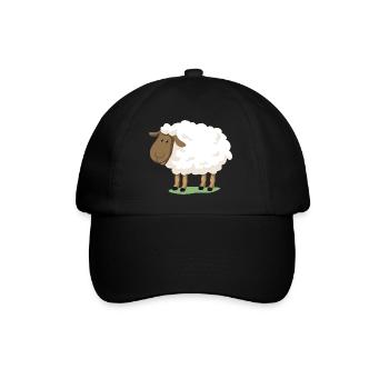Sheep - Baseball Cap - black/black - Front