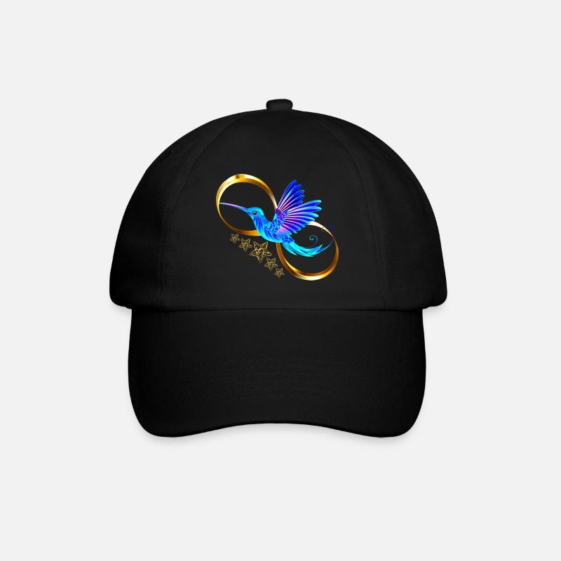 Eisvogel - Baseballkappe - Schwarz/Schwarz