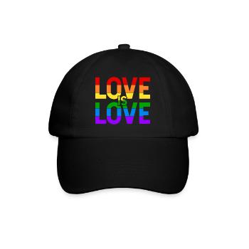 Love is Love - Baseball Cap - black/black - Front