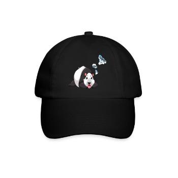 Panda i m sooo hungryyy - Baseballkappe - Schwarz/Schwarz - Vorne