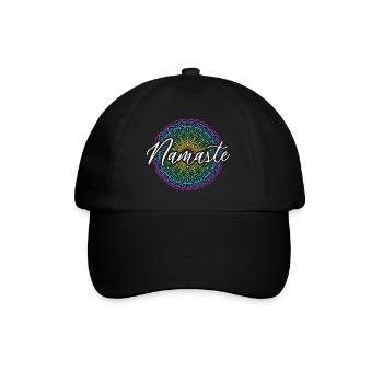 Namaste Yoga Méditation Spiritualité Mandala - Casquette classique - noir/noir - Devant