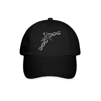 Eishockey Wintersport Eishockeyteam Geschenk - Baseballkappe - Schwarz/Schwarz - Vorne