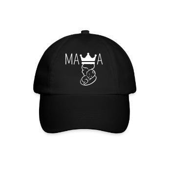 mama couronne - Baseball Cap - black/black - Front