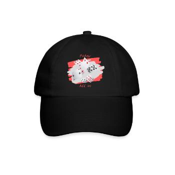 Poker All in - Casquette classique - noir/noir - Devant