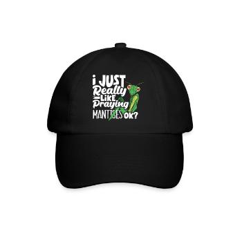 Insect Bug Collector I Just Really Like Praying - Baseball Cap - black/black - Front