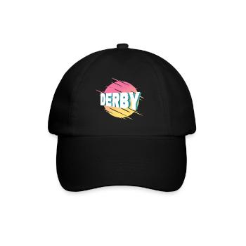 Derby Angleterre Grande-Bretagne UK City Font - Casquette classique - noir/noir - Devant