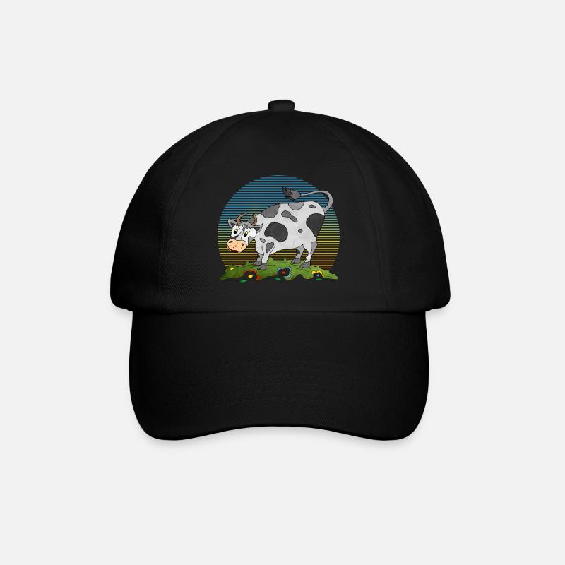 Stier - Baseballkappe - Schwarz/Schwarz
