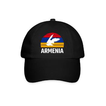 Armenia Armenia Flag Armenian Eagle Armenian - Baseball Cap - black/black - Front
