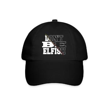 Christmas Tree Sayings Beard Gang Funny Gym Comic - Baseball Cap - black/black - Front