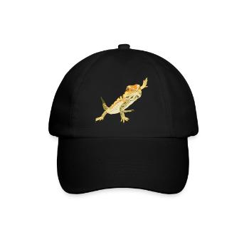 Bearded Dragon Lizard Reptile Herpetologist - Baseball Cap - black/black - Front