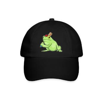 Grenouille Grillon Chauve-souris de cricket - Casquette classique - noir/noir - Devant