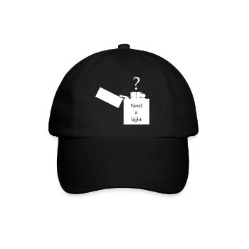 Plus léger - image avec lettrage - Casquette classique - noir/noir - Devant