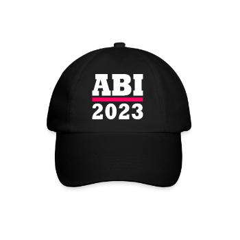 Abi 2023 - Baseballkappe - Schwarz/Schwarz - Vorne