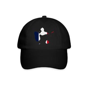 Stadtplan von Guadeloupe - Baseballkappe - Schwarz/Schwarz - Vorne