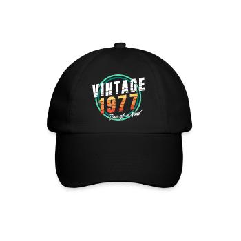 Chemise vintage 1977 pour homme femme 46 ans 46ème - Casquette classique - noir/noir - Devant
