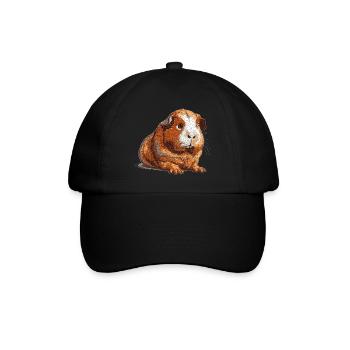 Cochon de mer rétro câlin dans des graphismes vintage - Casquette classique - noir/noir - Devant